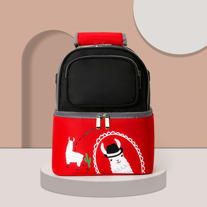 sac biberon bebe noir et rouge
