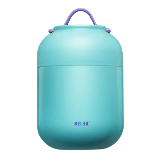 Pot isolation thermique bleu manche repas