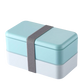 lunch box compartimentee bleu boite repas bento
