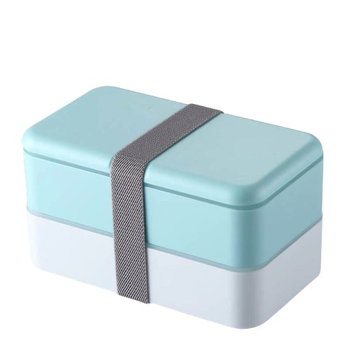 lunch box compartimentee bleu boite repas bento