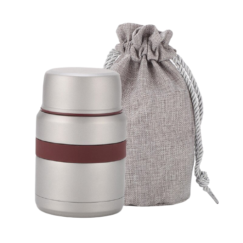 boite a soupe grise avec sac