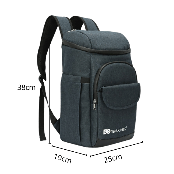 Taille sac à dos bleu compartiment glacière 