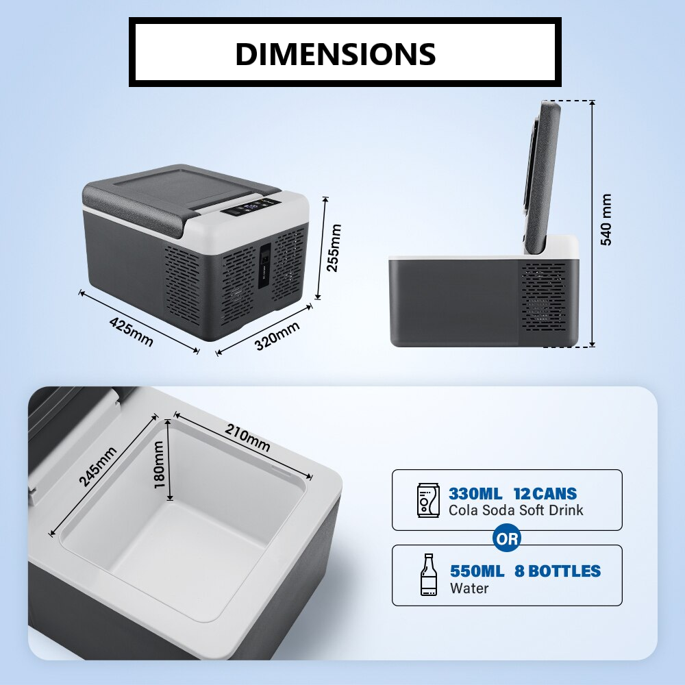 dimensions refrigerateur electrique