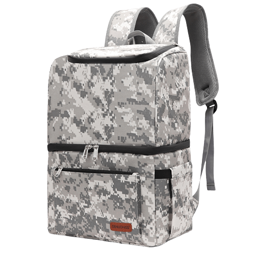sac a dos isotherme glaciere camouflage gris 