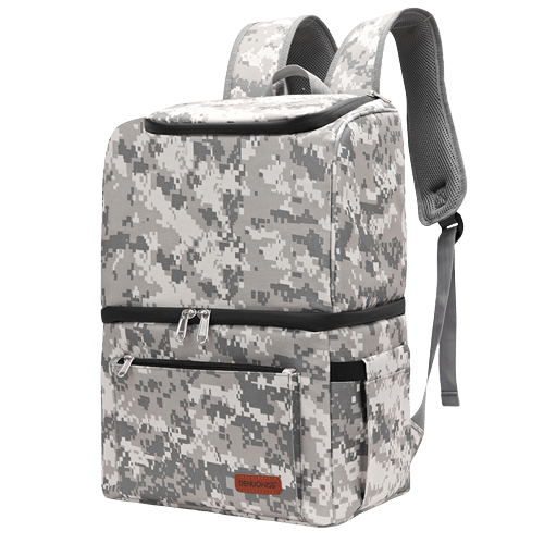sac a dos isotherme glaciere camouflage gris