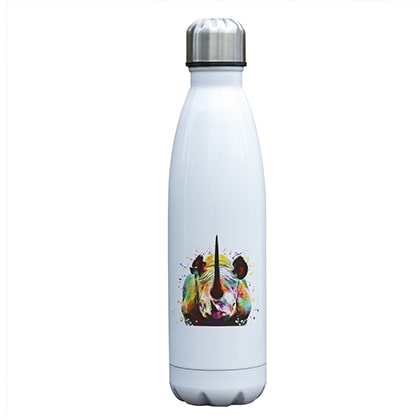 Bouteille isotherme 500 ml rhinocéros multicolore