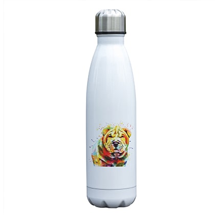 Bouteille isotherme 500 ml chien shar pei multicolore