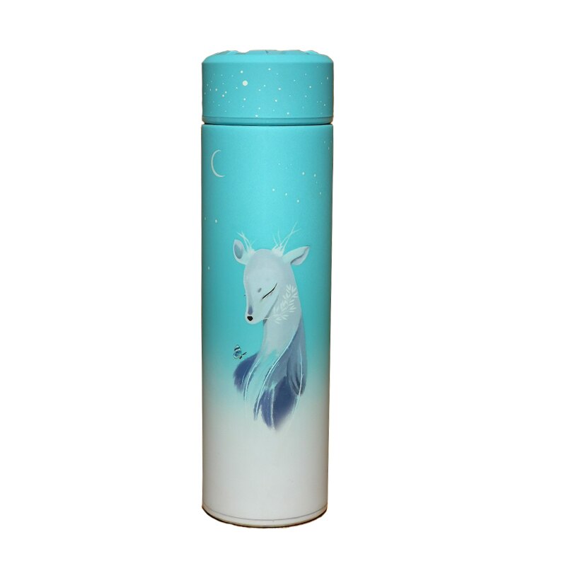 Bouteille isotherme 500 ml biche bleue