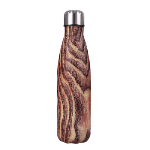 Bouteille isotherme 500 ml bois de noyer