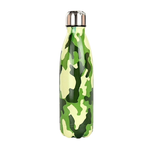 Bouteille isotherme 500 ml camouflage vert