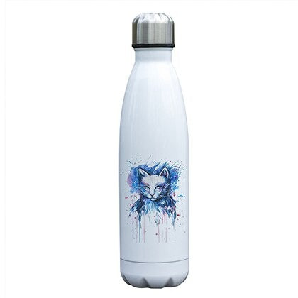 Bouteille isotherme 500 ml chat bleu
