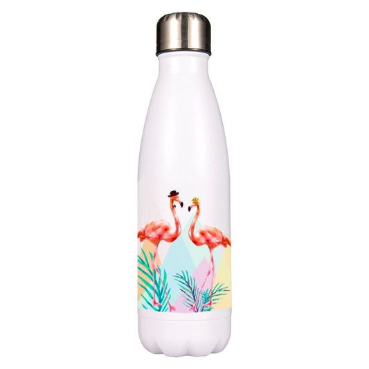 Bouteille isotherme 500 ml flamant rose mariage