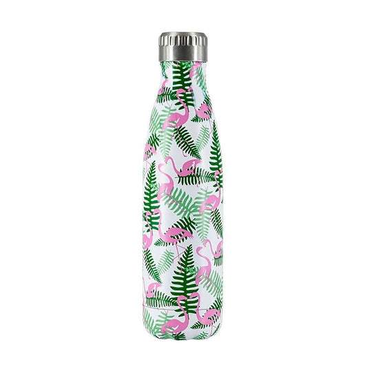 Bouteille isotherme 500 ml jungle flamingo