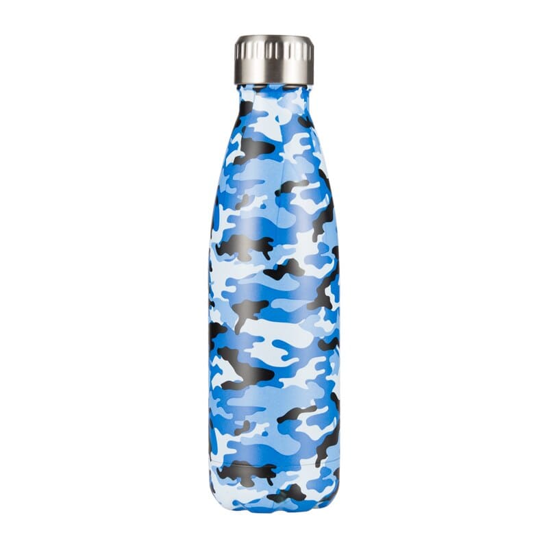 Bouteille isotherme 500 ml militaire bleue