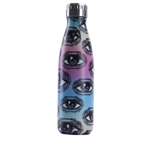 gourde inox bouteille isotherme motif yeux croyance mythologie