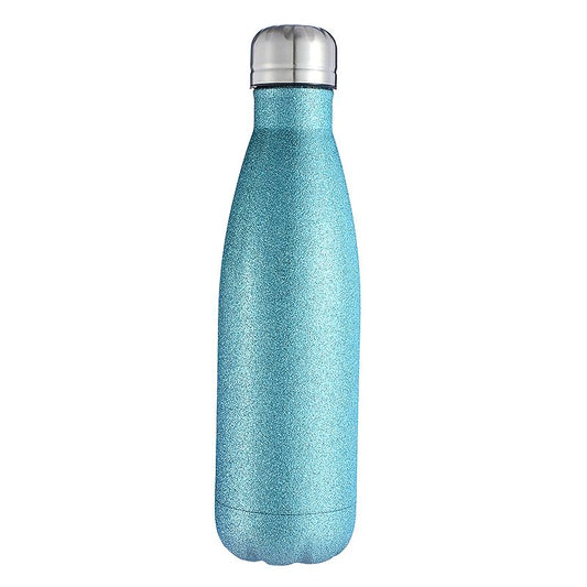 bouteille isotherme paillette bleue