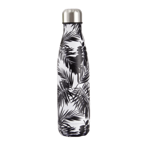 Bouteille isotherme 500 ml palmier noir