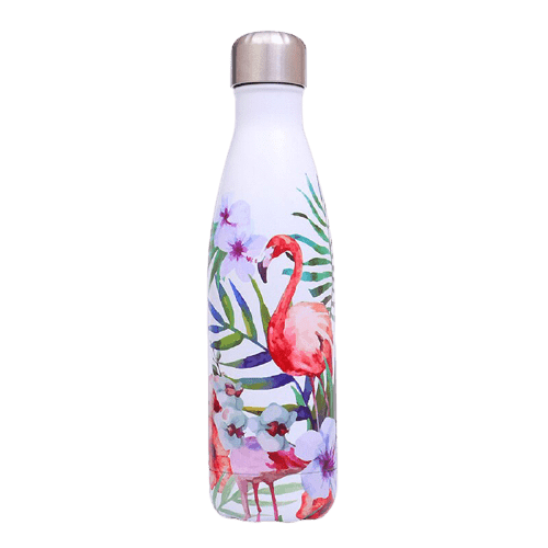 Bouteille isotherme 500 ml flamant rose sauvage