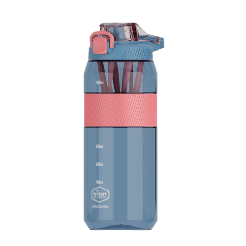 bouteille sport bleu rose