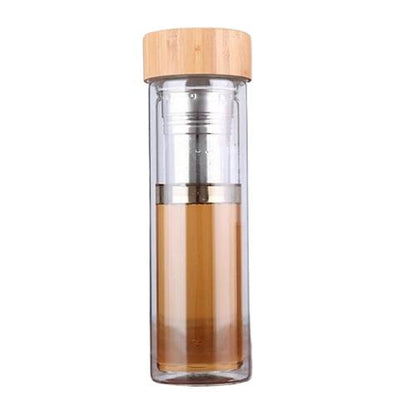 gourde en verre 500ml avec infuseur the