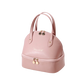 Lunch bag cuir rose femme