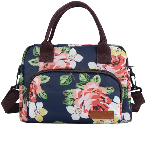 Lunch bag isotherme bandoulière floral pratique