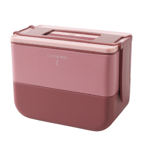 Lunch box isotherme bateau rouge deux etages