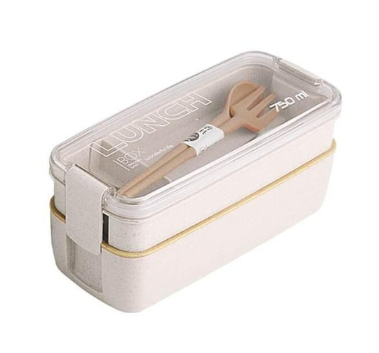 lunch box bento beige deux etages