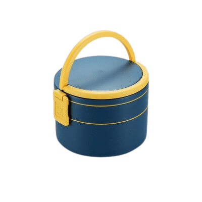 lunch box bento isotherme rond bleu