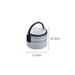 lunch box isotherme bento rond gris dimension