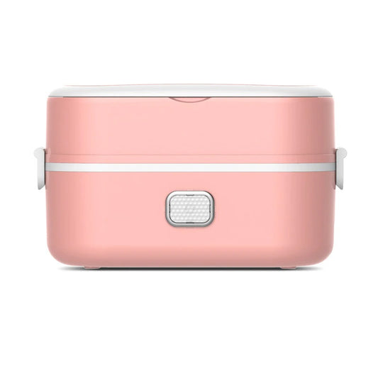 Lunch box electrique rose avec un etage