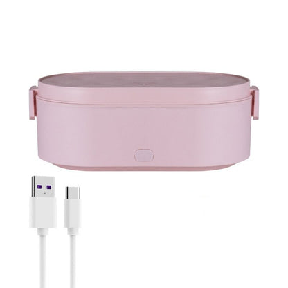lunch box chauffante usb rose