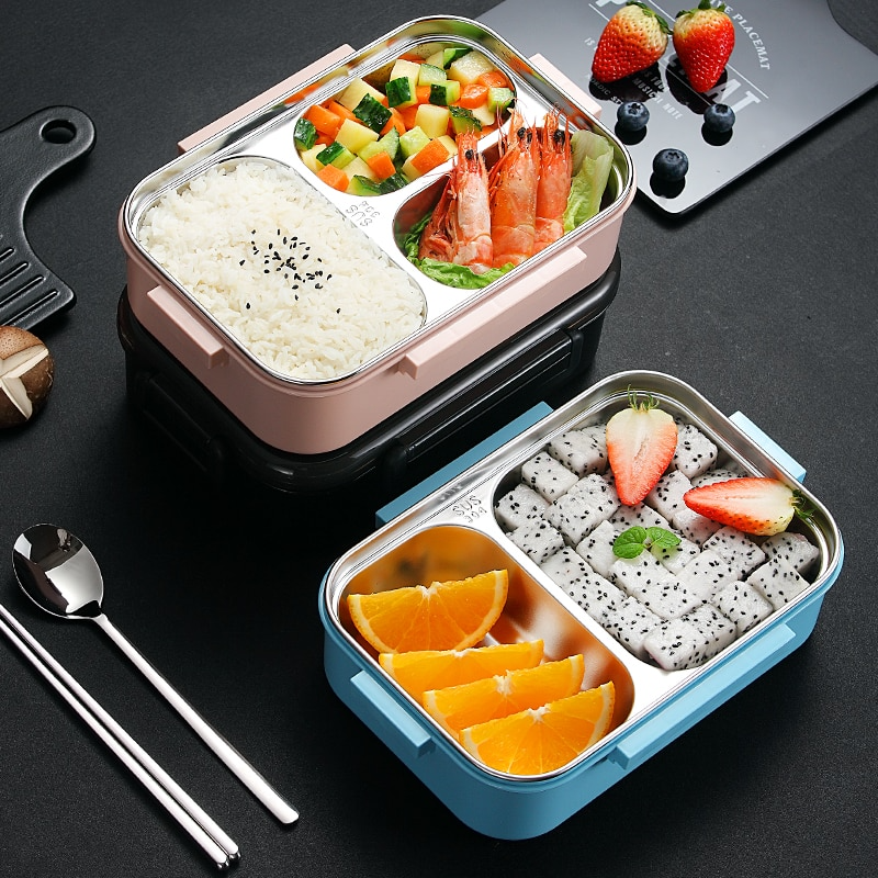 lunch box isotherme en inox avec repas
