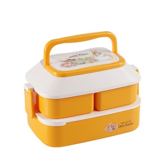 lunch box jaune enfants lapin
