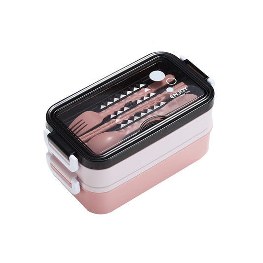 lunch box rose double couche