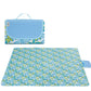tapis picnic bleu fleurie