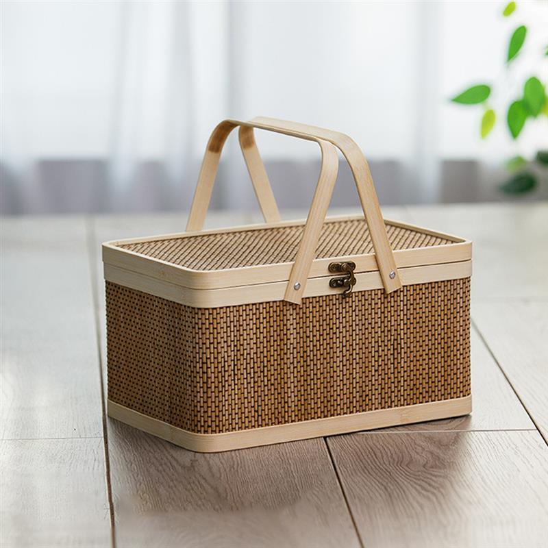 🌱PICNICBAMB Couverts en bambou (7) pour pique nique, portable – Yakao