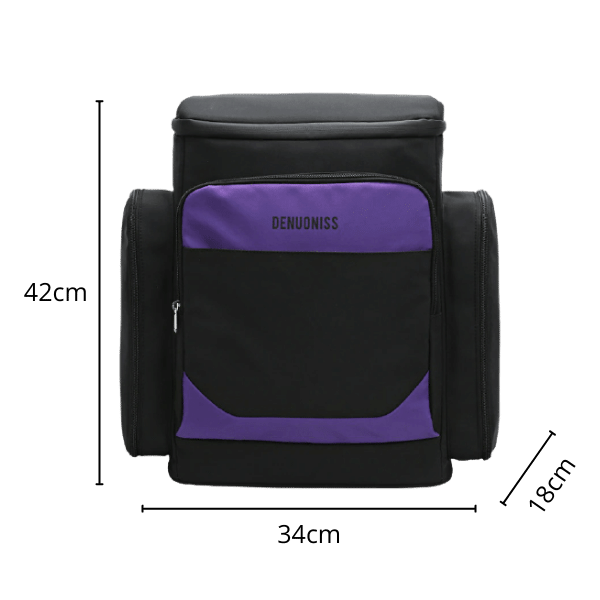 Dimension sac à dos glacière noir et violet 26L