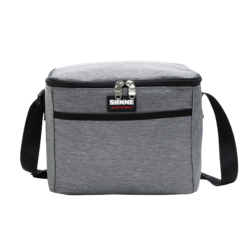 Sac à dejeuner bandoulière gris portatif