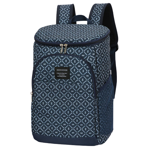 sac a dos isotherme thermique bleu motif chic