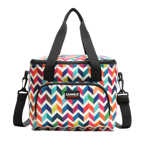 Sac isotherme bandoulière multicolore portatif