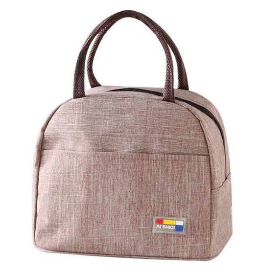 sac isotherme repas dejeuner beige