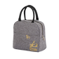 lunch bag gris motif cerf