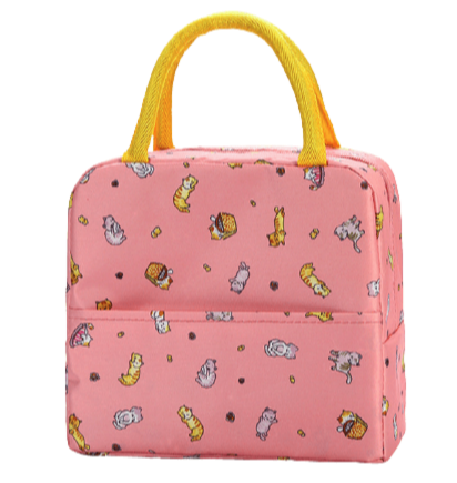 Sac Isotherme Repas Rose Chat Mignon