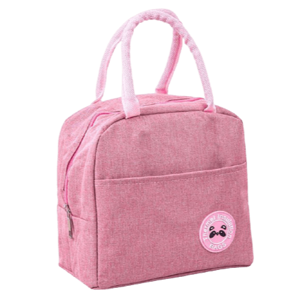 sac isotherme rose pour repas 