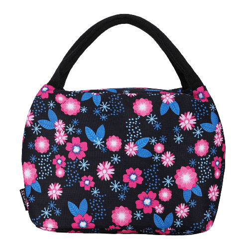 lunch bag isotherme pink flowers