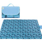 tapis picnic ouvert camouflage bleu